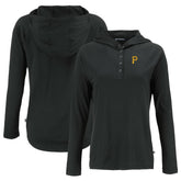 Pittsburgh Pirates Cutter & Buck Women's Coastline Epic Comfort Eco Recycled Hoodie Raglan Long Sleeve T-Shirt Online