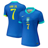 Nike Vini Jr. Brazil National Team Women's 2024 Away Replica Jerseys - Blue
