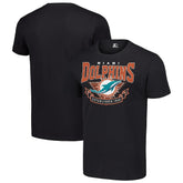 Miami Dolphins Starter 80s Inspired Team Logo T-Shirt Black - NFL