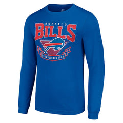 Buffalo Bills Starter '80s Inspired Team Logo Long Sleeve T-Shirt Royal - NFL