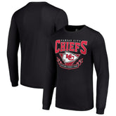 Kansas City Chiefs Starter '80s Inspired Team Logo Long Sleeve T-Shirt Black - NFL
