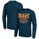 Chicago Bears Starter '80s Inspired Team Logo Long Sleeve T-Shirt Navy - NFL