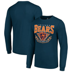 Chicago Bears Starter '80s Inspired Team Logo Long Sleeve T-Shirt Navy - NFL