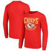 Kansas City Chiefs Starter '80s Inspired Team Logo Long Sleeve T-Shirt Red - NFL