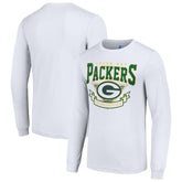 Green Bay Packers Starter '80s Inspired Team Logo Long Sleeve T-Shirt White - NFL
