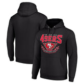 San Francisco 49ers Starter ‘80s Inspired Pullover Hoodie Black - NFL