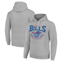 Buffalo Bills Starter ‘80s Inspired Pullover Hoodie Heather Gray - NFL