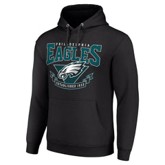 Philadelphia Eagles Starter ‘80s Inspired Pullover Hoodie Black - NFL