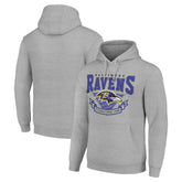 Baltimore Ravens Starter ‘80s Inspired Pullover Hoodie Heather Gray - NFL