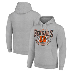 Cincinnati Bengals Starter ‘80s Inspired Pullover Hoodie Heather Gray - NFL