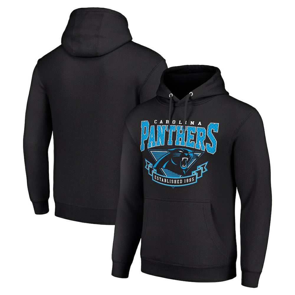 Carolina Panthers Starter ‘80s Inspired Pullover Hoodie Black - NFL
