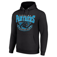 Carolina Panthers Starter ‘80s Inspired Pullover Hoodie Black - NFL