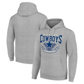 Dallas Cowboys Starter ‘80s Inspired Pullover Hoodie Heather Gray - NFL