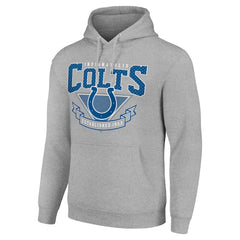 Indianapolis Colts Starter ‘80s Inspired Pullover Hoodie Heather Gray - NFL