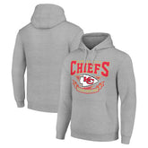 Kansas City Chiefs Starter ‘80s Inspired Pullover Hoodie Heather Gray - NFL