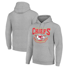 Kansas City Chiefs Starter ‘80s Inspired Pullover Hoodie Heather Gray - NFL
