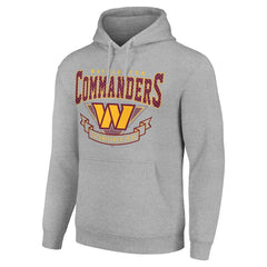 Washington Commanders Starter ‘80s Inspired Pullover Hoodie Heather Gray - NFL