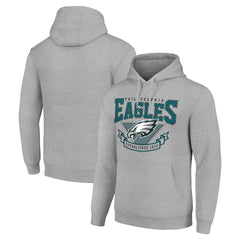 Philadelphia Eagles Starter ‘80s Inspired Pullover Hoodie Heather Gray - NFL