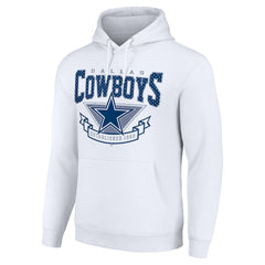 Dallas Cowboys Starter ‘80s Inspired Pullover Hoodie White - NFL