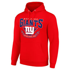 New York Giants Starter ‘80s Inspired Pullover Hoodie Red - NFL