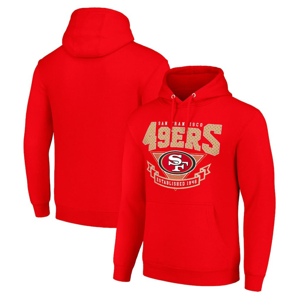 San Francisco 49ers Starter ‘80s Inspired Pullover Hoodie Scarlet - NFL