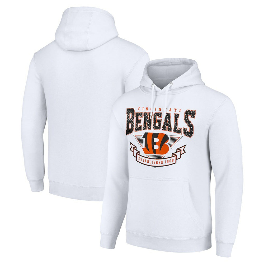 Cincinnati Bengals Starter ‘80s Inspired Pullover Hoodie White - NFL