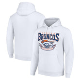 Denver Broncos Starter ‘80s Inspired Pullover Hoodie White - NFL