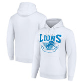 Detroit Lions Starter ‘80s Inspired Pullover Hoodie White - NFL