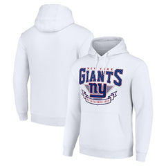 New York Giants Starter ‘80s Inspired Pullover Hoodie White - NFL