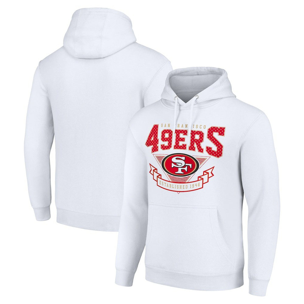 San Francisco 49ers Starter ‘80s Inspired Pullover Hoodie White - NFL