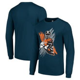 Chicago Bears Starter Player X Logo Graphic Long Sleeve T-Shirt Navy - NFL