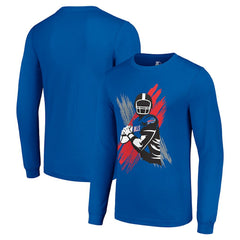 Buffalo Bills Starter Player X Logo Graphic Long Sleeve T-Shirt Royal - NFL