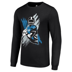 Detroit Lions Starter Player X Logo Graphic Long Sleeve T-Shirt Black - NFL