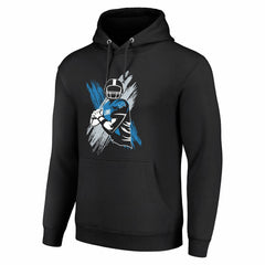 Detroit Lions Starter Player X Fleece Pullover Hoodie Black - NFL