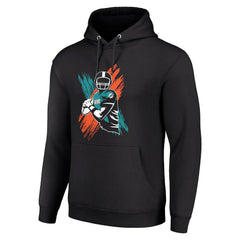 Miami Dolphins Starter Player X Fleece Pullover Hoodie Black - NFL