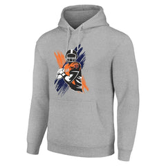 Chicago Bears Starter Player X Fleece Pullover Hoodie Heather Gray - NFL