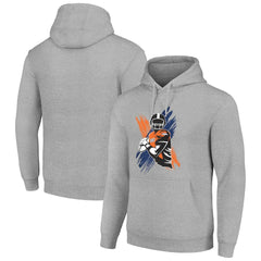 Denver Broncos Starter Player X Fleece Pullover Hoodie Heather Gray - NFL