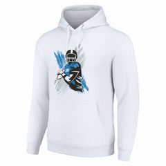 Detroit Lions Starter Player X Fleece Pullover Hoodie White - NFL