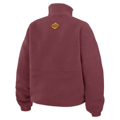 Washington Commanders WEAR by Erin Andrews Women's Polar Fleece Half-Zip Jacket Burgundy - NFL