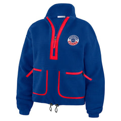 Buffalo Bills WEAR by Erin Andrews Women's Polar Fleece Half-Zip Jacket Royal - NFL