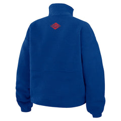 Buffalo Bills WEAR by Erin Andrews Women's Polar Fleece Half-Zip Jacket Royal - NFL