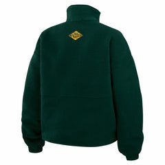 Green Bay Packers WEAR by Erin Andrews Women's Polar Fleece Half-Zip Jacket Green - NFL