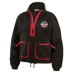 Kansas City Chiefs WEAR by Erin Andrews Women's Polar Fleece Half-Zip Jacket Black - NFL