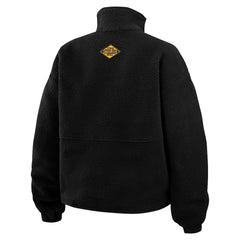 Pittsburgh Steelers WEAR by Erin Andrews Women's Polar Fleece Half-Zip Jacket Black - NFL