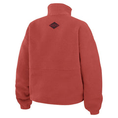 San Francisco 49ers WEAR by Erin Andrews Women's Polar Fleece Half-Zip Jacket Scarlet - NFL