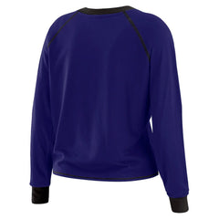 Baltimore Ravens WEAR by Erin Andrews Women's Tie-Front Long Sleeve Top Purple/Black - NFL