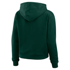 Green Bay Packers WEAR by Erin Andrews Women's Waffle Hoodie Pullover Top Green - NFL