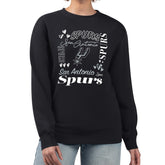 NBA - San Antonio Spurs G-III 4Her by Carl Banks Women's Collage Team Graphic Fleece Pullover Sweatshirt - Black