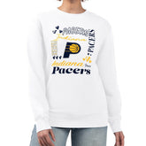 NBA - Indiana Pacers G-III 4Her by Carl Banks Women's Collage Team Graphic Fleece Pullover Sweatshirt - White