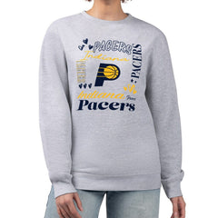 NBA - Indiana Pacers G-III 4Her by Carl Banks Women's Collage Team Graphic Fleece Pullover Sweatshirt - Heather Gray